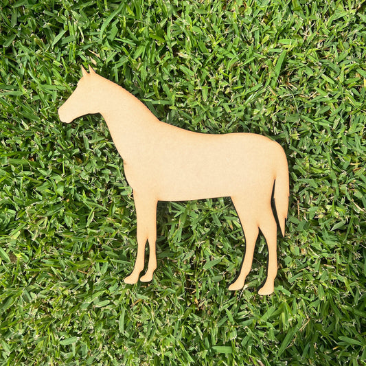 Horse Standing Shape MDF Art Board, Resin Board, Art Blank, Craft Blank ~3mm/6mm/9mm thickness available~
