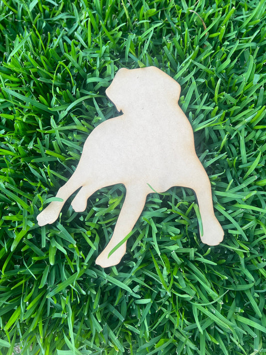 Labrador Lay Down MDF Art Board, Resin Board, Art Blank, Craft Blank ~3mm/6mm/9mm thickness available~