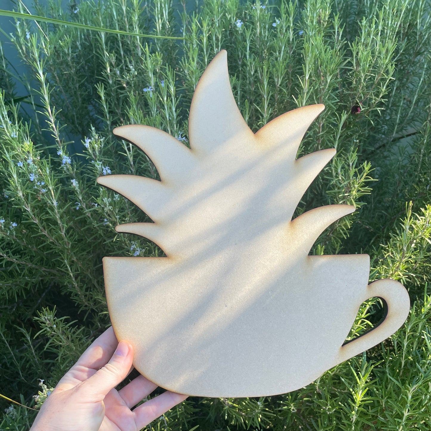 Teacup Pot Plant #9 Shape MDF Art Board, Resin Board, Art Blank, Craft Blank ~3mm/6mm/9mm thickness available~