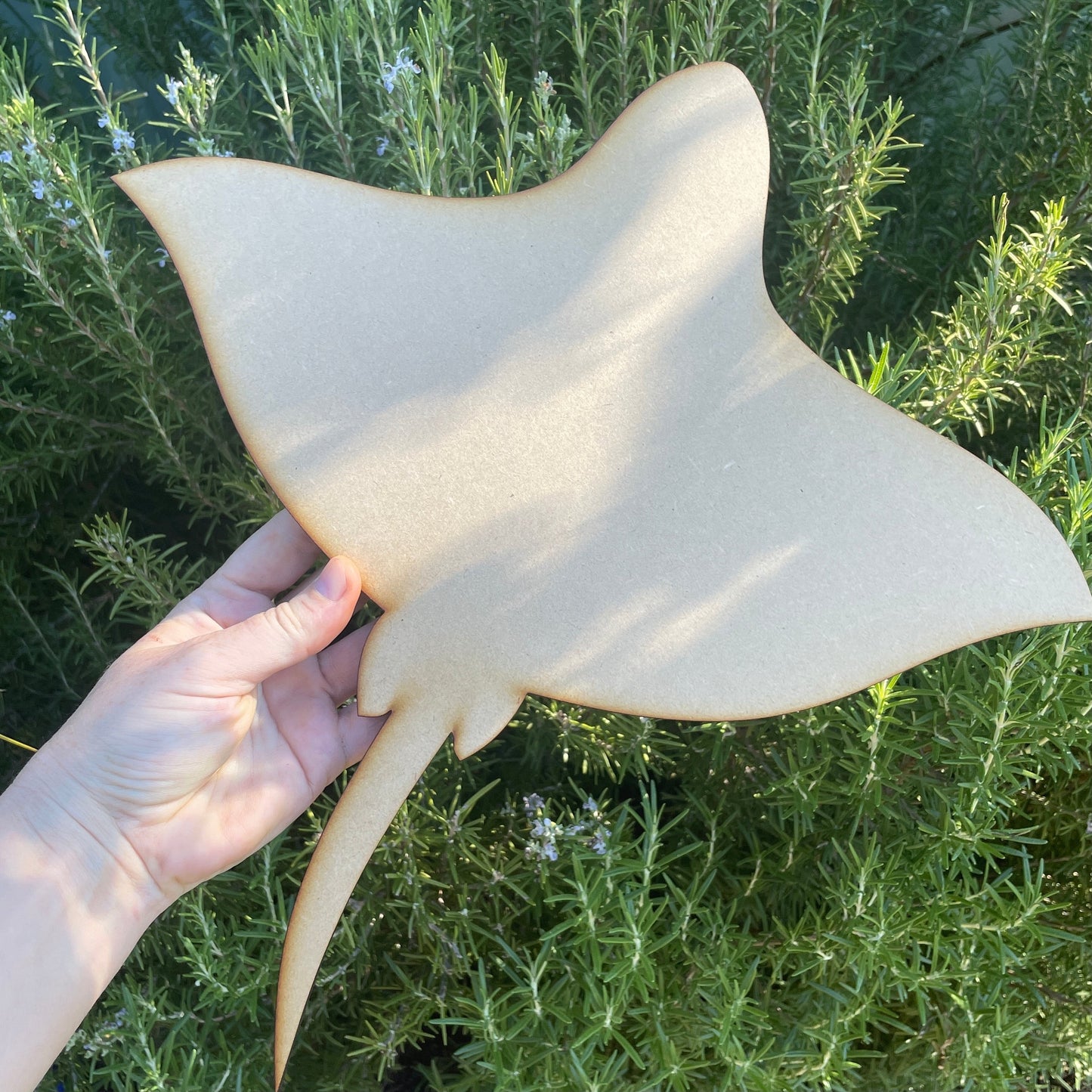 Stingray Shape MDF Art Board, Resin Board, Art Blank, Craft Blank ~3mm/6mm/9mm thickness available~