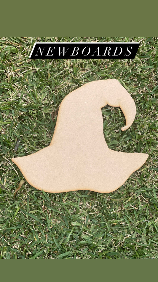 Witches or Wizards Hat Sorting Hat Shape MDF Art Board, Resin Board, Art Blank, Craft Blank ~3mm/6mm/9mm thickness available~