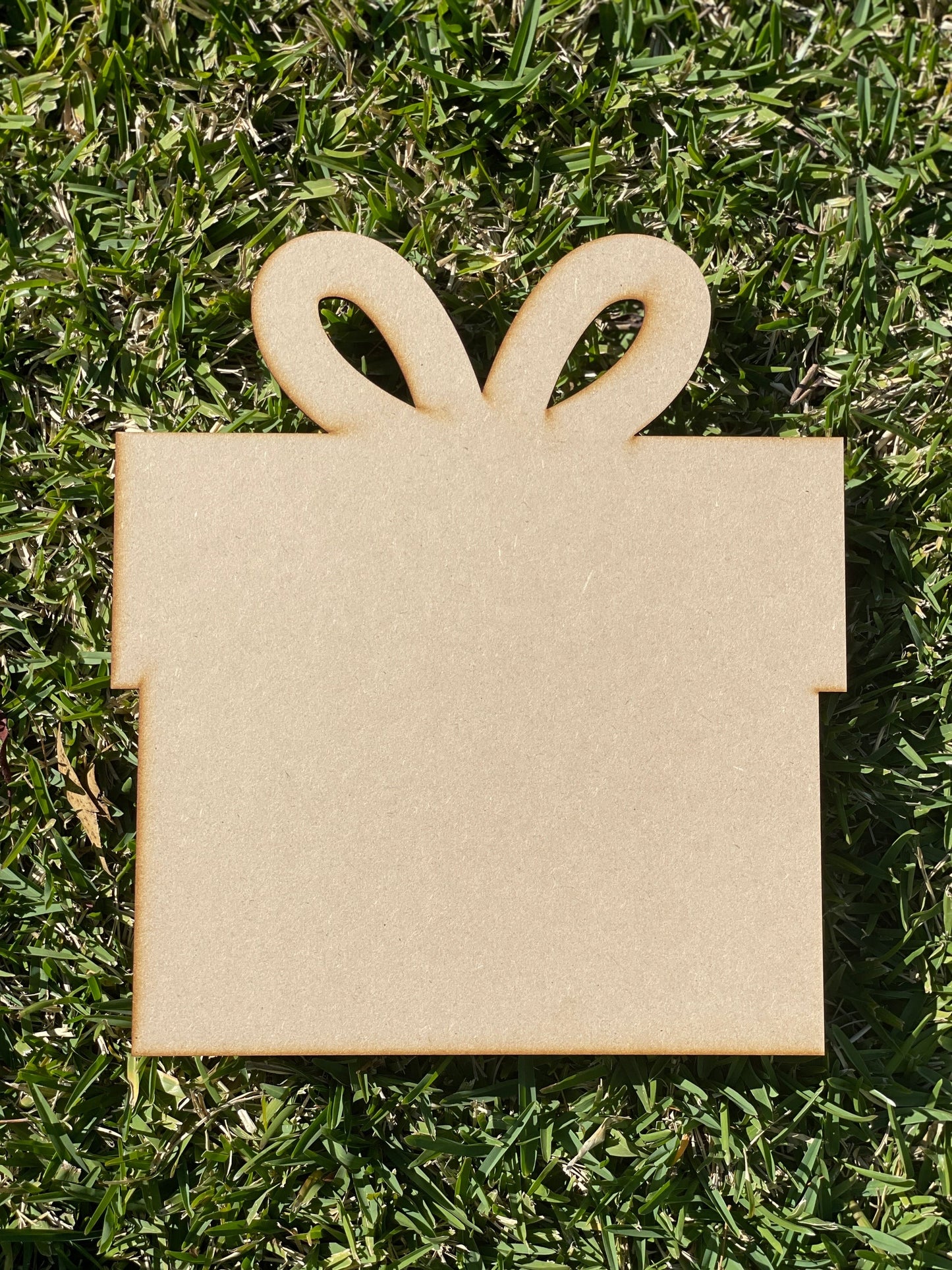 Gift Box Present Shape MDF Art Board, Resin Board, Art Blank, Craft Blank ~3mm/6mm/9mm thickness available~