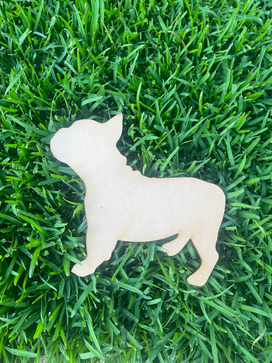 French Bulldog Shape MDF Art Board, Resin Board, Art Blank, Craft Blank ~3mm/6mm/9mm thickness available~