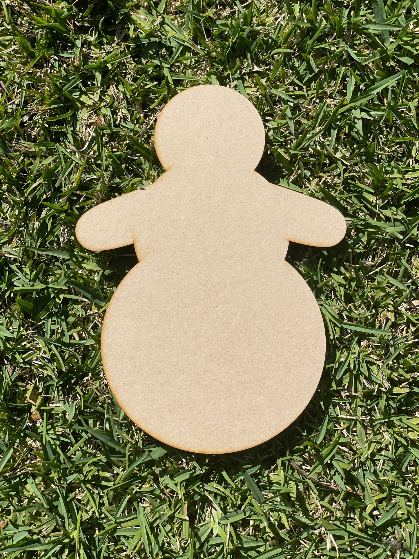 Christmas Snowman Shape MDF Art Board, Resin Board, Art Blank, Craft Blank ~3mm/6mm/9mm thickness available~