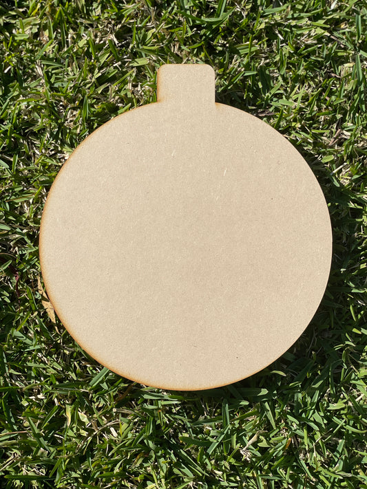 Christmas Bauble Shape MDF Art Board, Resin Board, Art Blank, Craft Blank ~3mm/6mm/9mm thickness available~