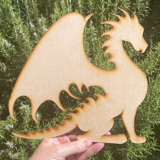 Dragon Shape MDF Art Board, Resin Board, Art Blank, Craft Blank ~3mm/6mm/9mm thickness available~