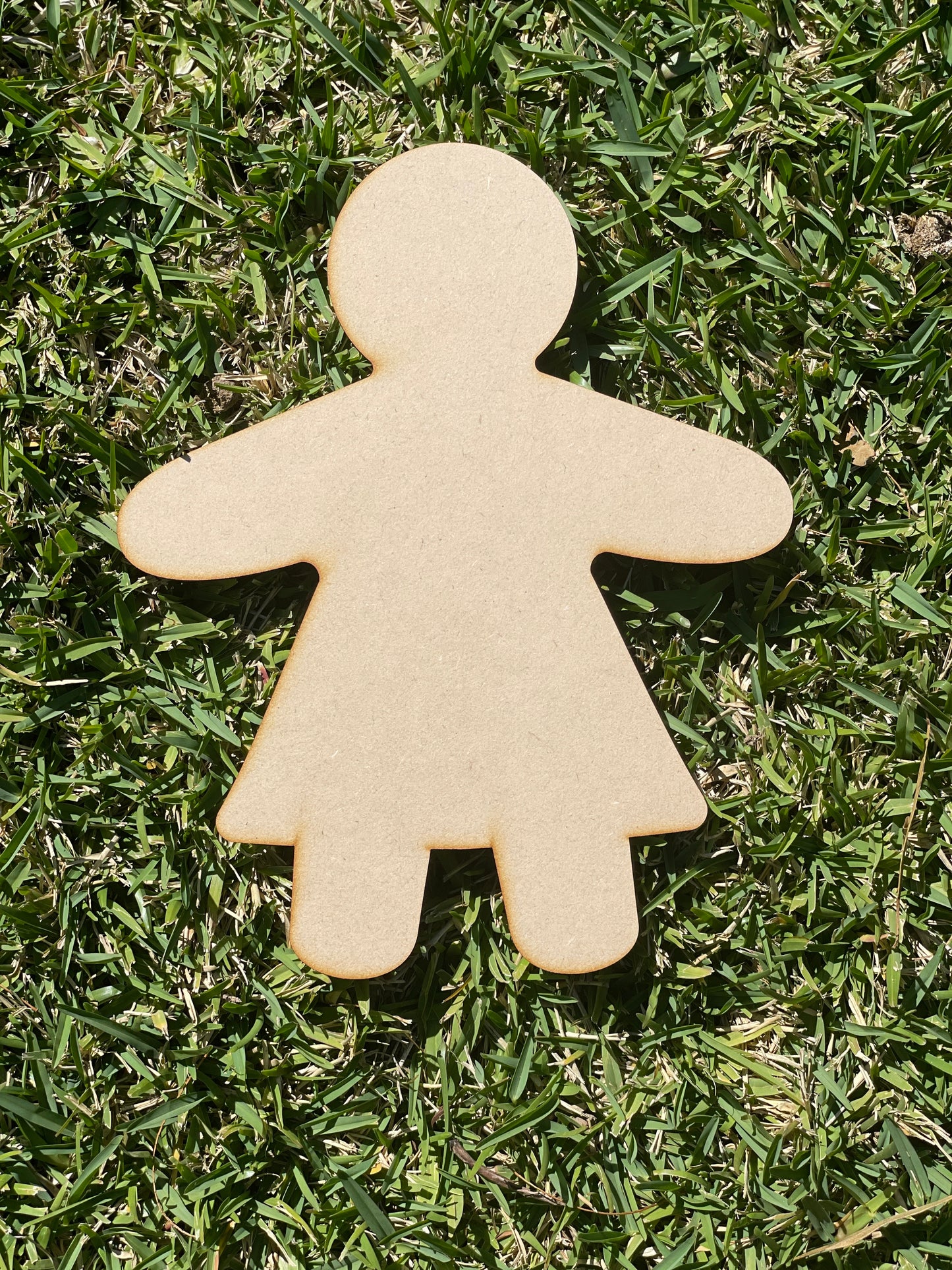 Gingerbread Girl Shape MDF Art Board, Resin Board, Art Blank, Craft Blank ~3mm/6mm/9mm thickness available~