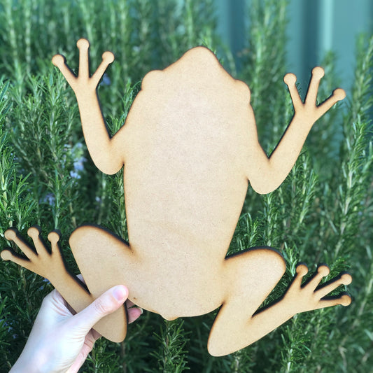 Frog Shape MDF Art Board, Resin Board, Art Blank, Craft Blank ~3mm/6mm/9mm thickness available~