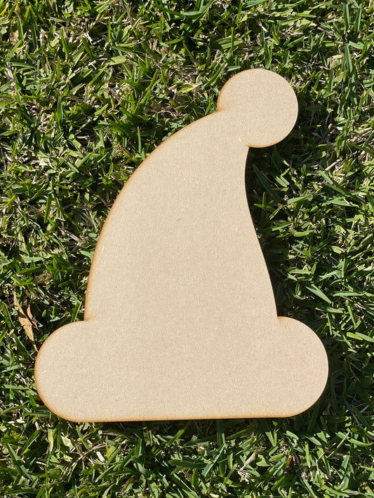 Christmas Santa Hat Shape MDF or PLY Art Board, Resin Board, Art Blank, Craft Blank ~3mm/6mm/9mm thickness available~