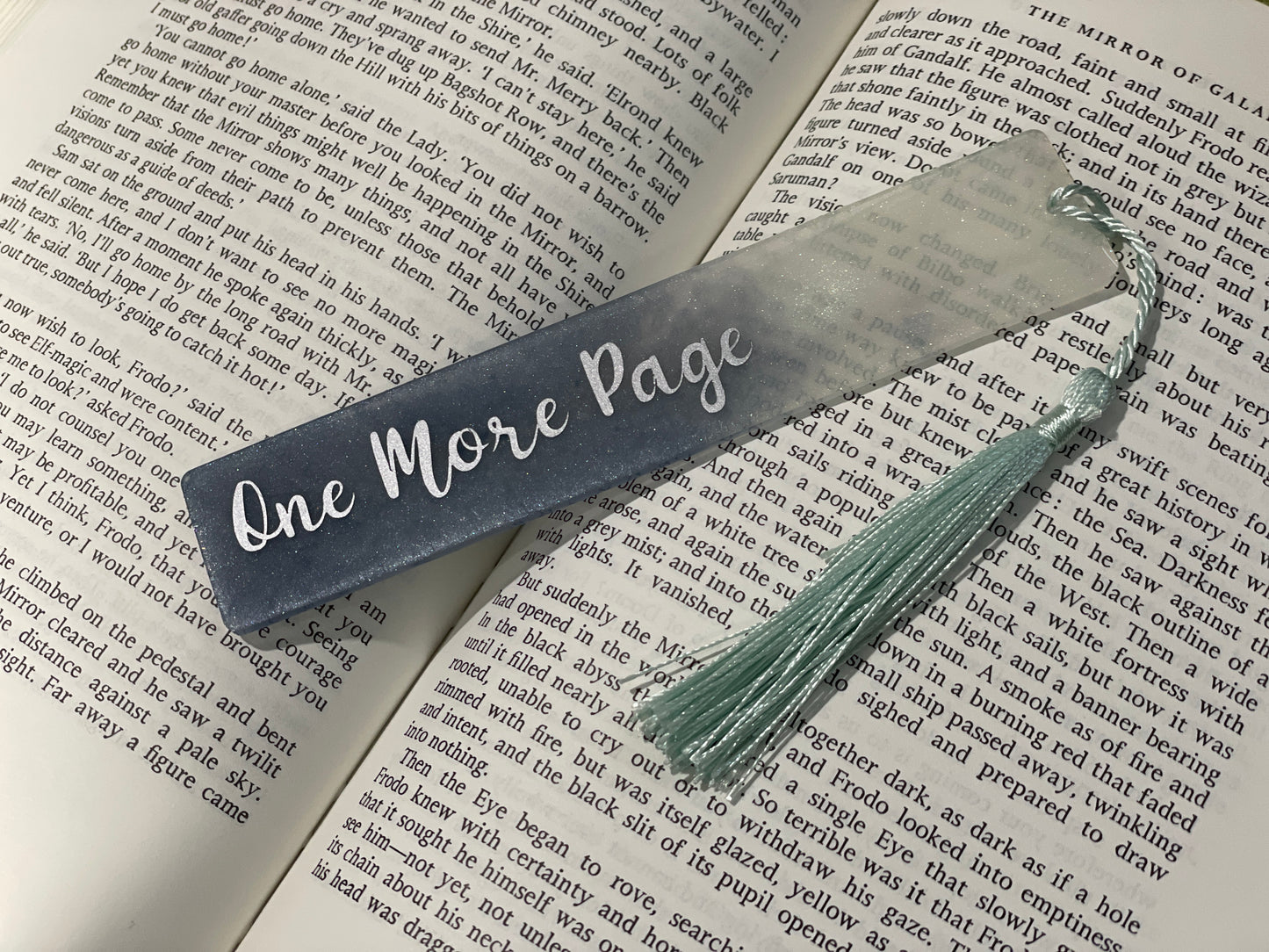 CUSTOM Commission a Resin Bookmark with Tassel ~