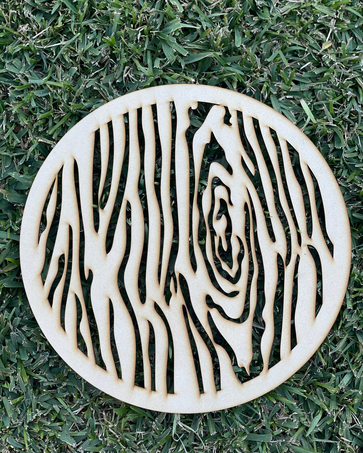 Tree Trunk Circle Cut-Out Shape MDF Art Board, Resin Board, Art Blank, Craft Blank ~3mm/6mm/9mm thickness available~