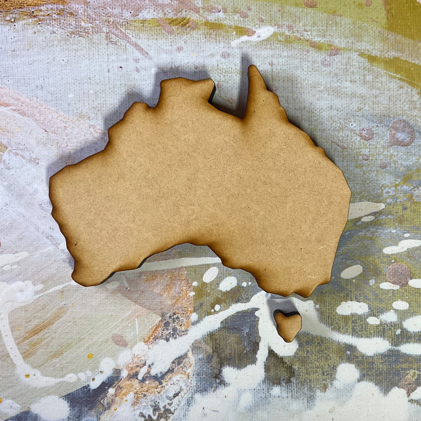 Australia Shape MDF Art Board, Resin Board, Art Blank, Craft Blank ~3mm/6mm/9mm thickness available~
