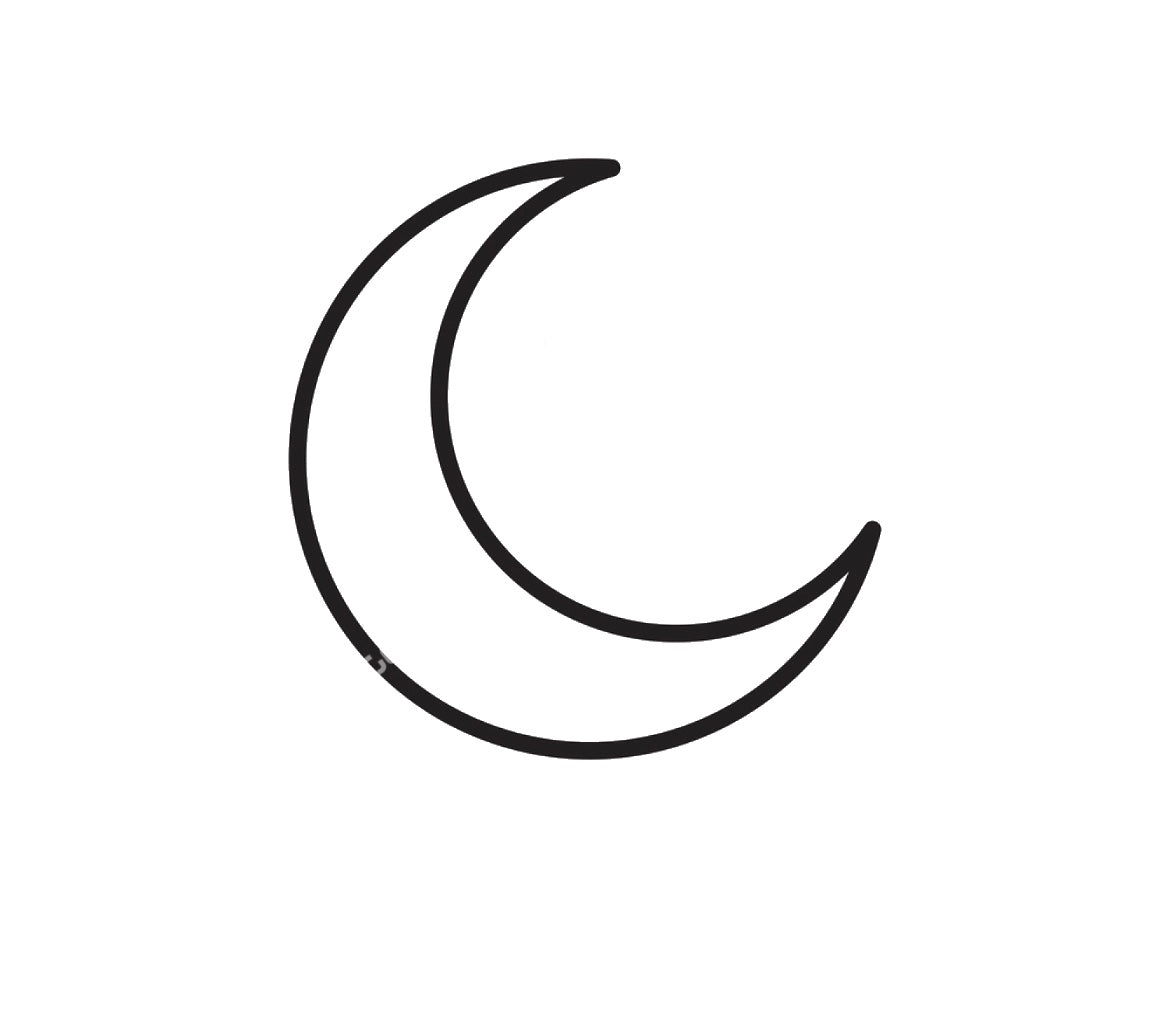 Crescent Moon Shape MDF Art Board, Resin Board, Art Blank, Craft Blank ~3mm/6mm/9mm thickness available~