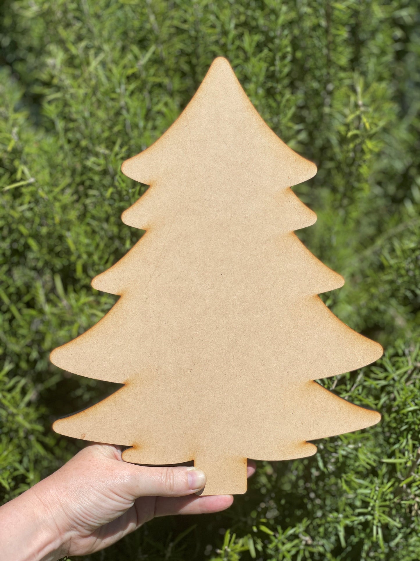 Christmas Tree Shape MDF Art Board, Resin Board, Art Blank, Craft Blank ~3mm/6mm/9mm thickness available~