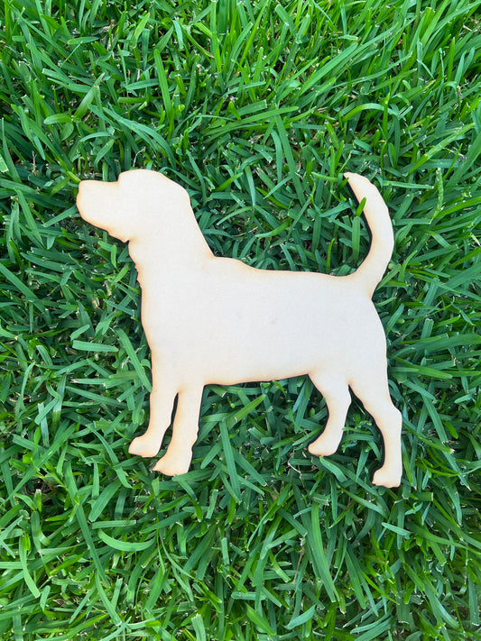 Beagle Shape MDF Art Board, Resin Board, Art Blank, Craft Blank ~3mm/6mm/9mm thickness available~