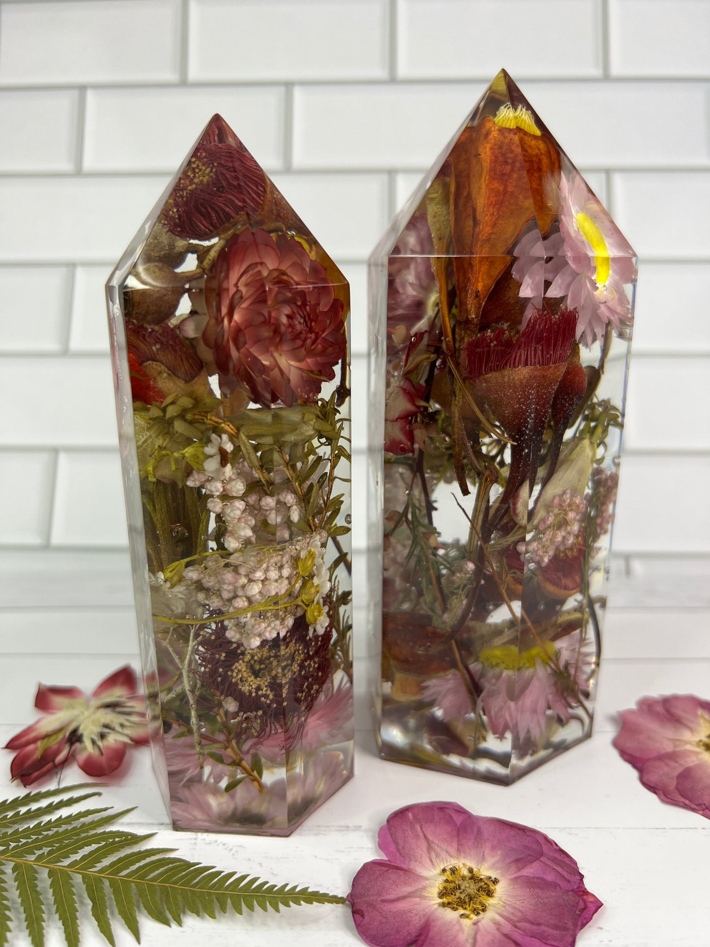 Commission Spot - CRYSTAL POINT (3 Sizes) Floral and Keepsake Preservation