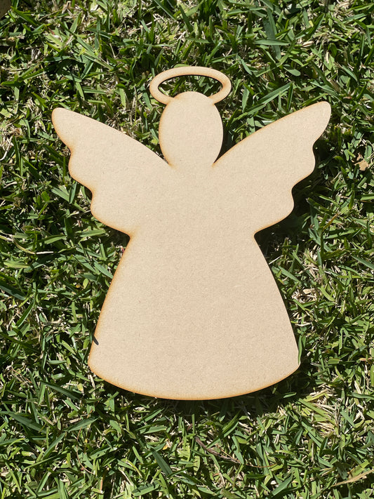 Angel With Hallow Shape MDF Art Board, Resin Board, Art Blank, Craft Blank ~3mm/6mm/9mm thickness available~