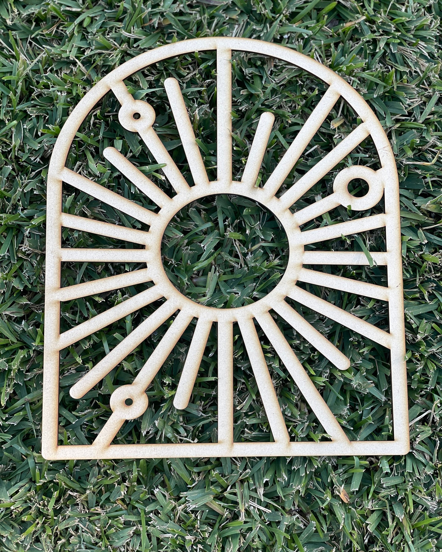 Plain Sun Arch Cut-Out Shape MDF Art Board, Resin Board, Art Blank, Craft Blank ~3mm/6mm/9mm thickness available~