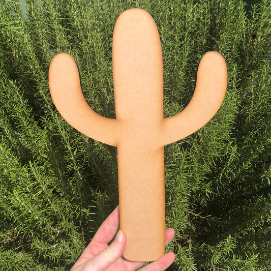 Cactus Shape MDF Art Board, Resin Board, Art Blank, Craft Blank ~3mm/6mm/9mm thickness available~